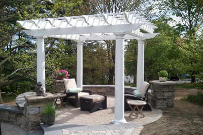 Fiberglass Pergola Round Columns